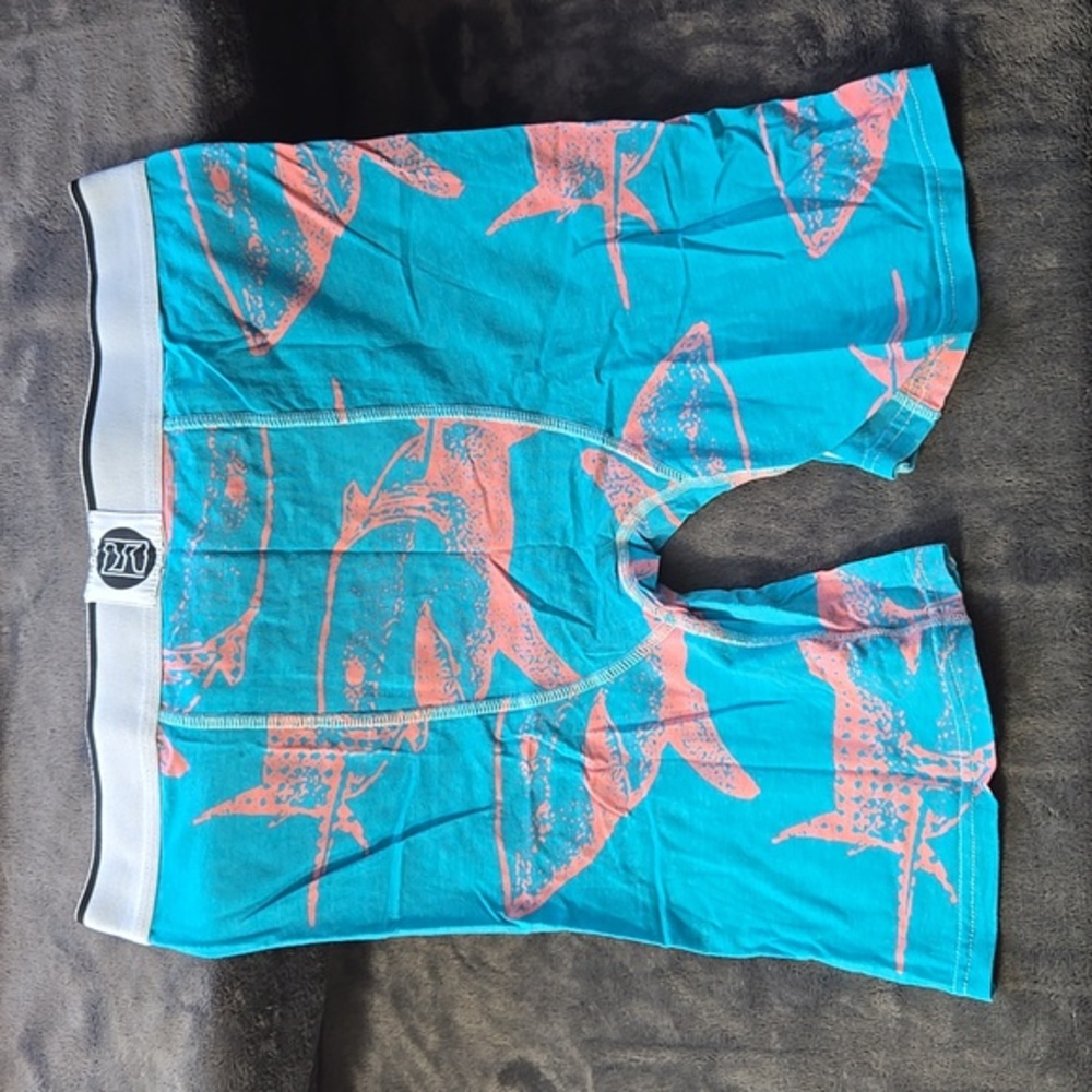 PSD Boxer Briefs - Blue/Pink Shark Print - Picture 2 of 3
